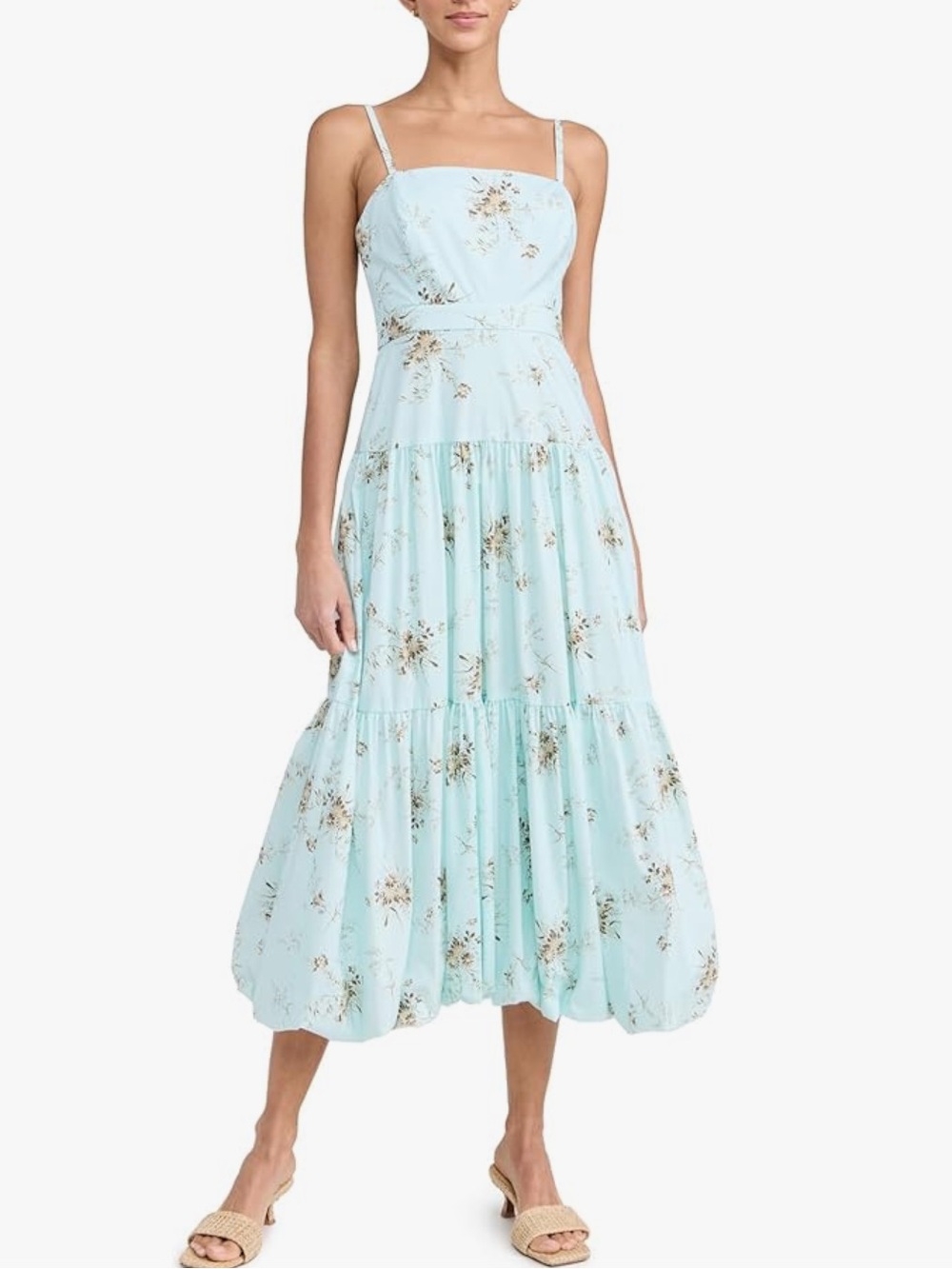 Cinq a Sept Glacial Blue Multi Dress